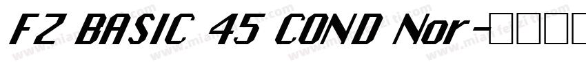 FZ BASIC 45 COND Nor字体转换